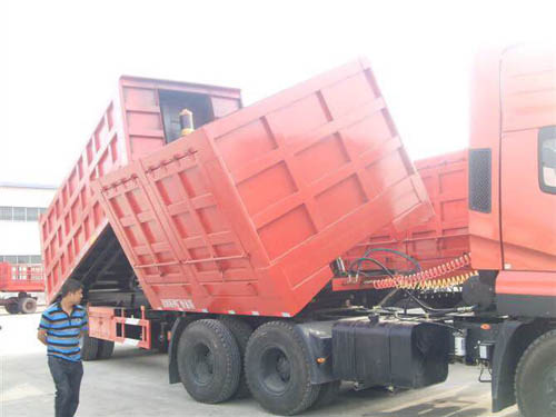 前側翻后后翻半掛自卸車