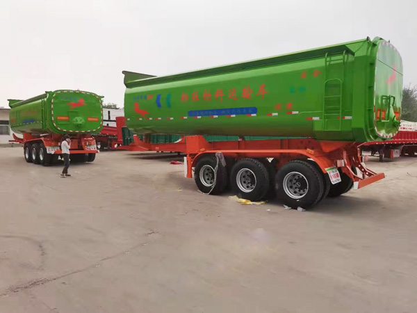 罐式后翻自卸半掛車