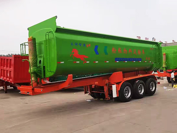 罐式后翻自卸半掛車